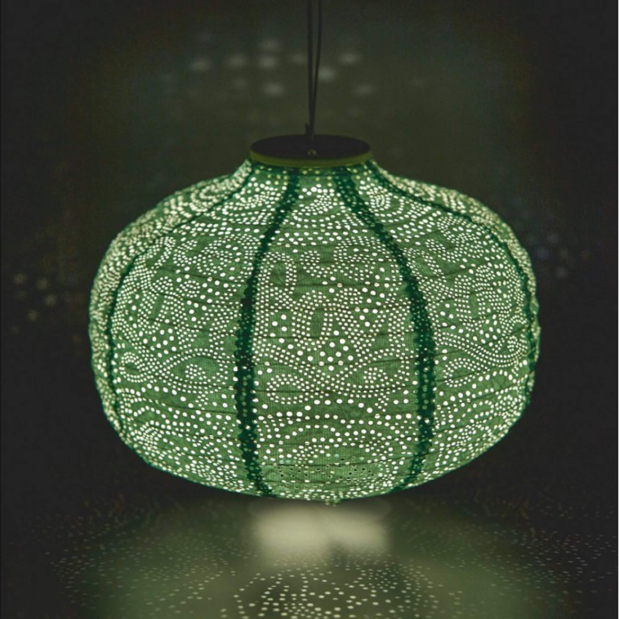 Turquoise Pumpkin Solar Lantern - Alfresco Dining Company